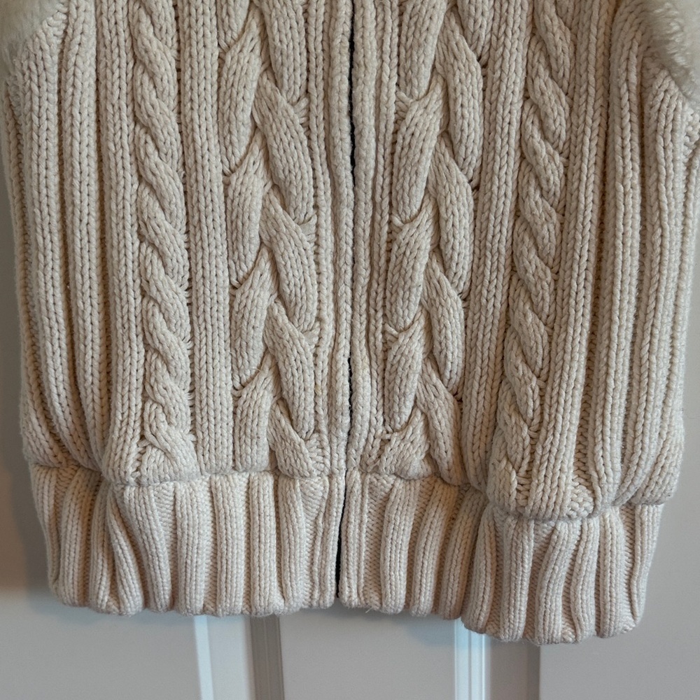Gap Kids Cream Cable Knit Sweater Vest Size L (10) - Picture 3 of 7